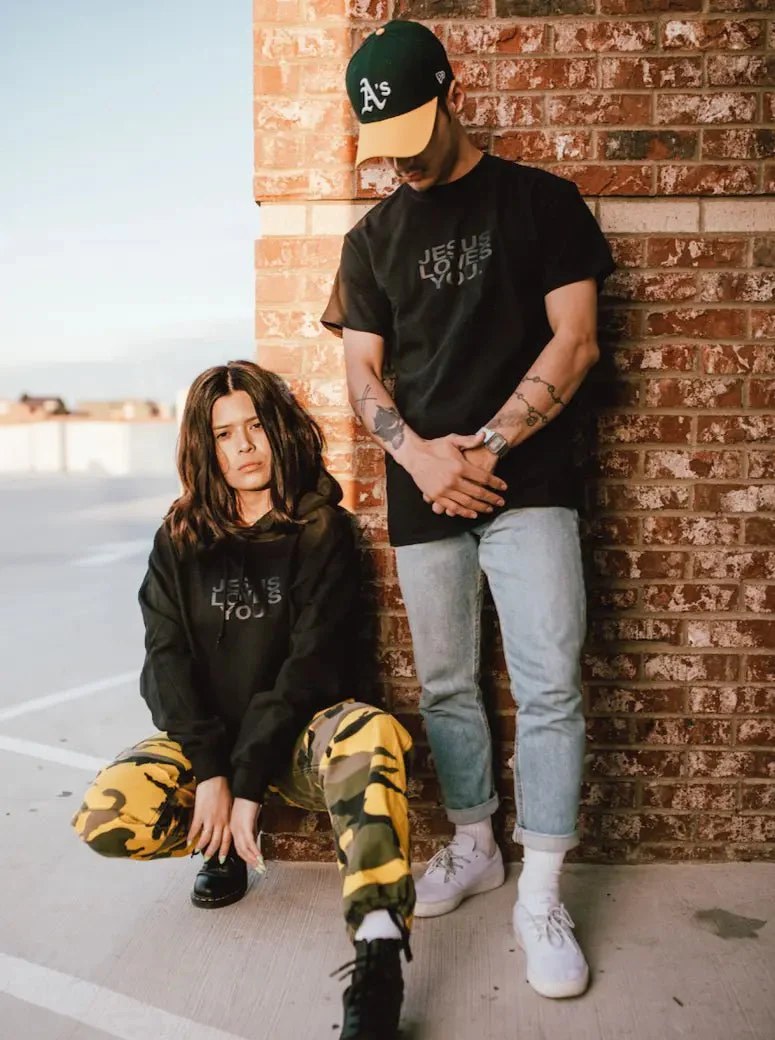 3-D Puff Print Black on Black Logo Hoodie - Image 3